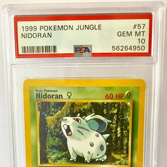 PSA 10 NIDORAN GEM MT 57/64 │ Jungle Set Unlimited │1999 Pokémon 56264950 - Picture 2 of 5